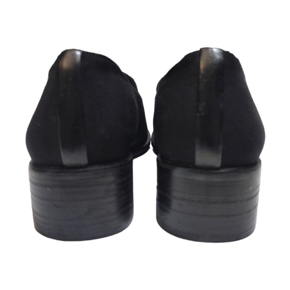 Stuart Weitzman Black Square Toe Medium Width Short Heels Women's Size 7.5 - Picture 6 of 9